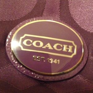 Purple Coach bag