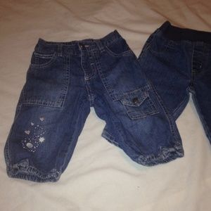 Infant Girls Jeans, 2 Pairs