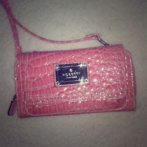 Rosetti Purse/satchel, Pink faux snake skin