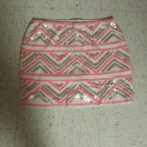 EXPRESS Sequin mini skirt