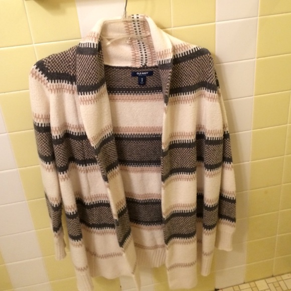 Striped Open Sweater