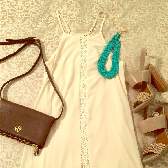 NWT! Cream Spaghetti Strap Sundress