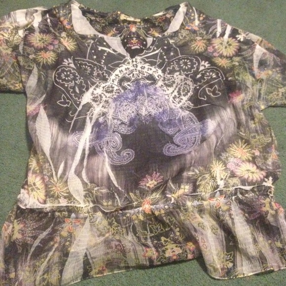 Green Flowey shirt