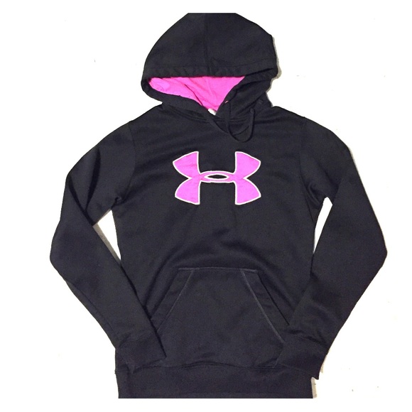 Black and pink under armour hoodie!