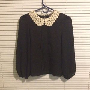 Peter Pan collar blouse