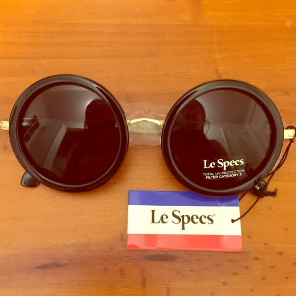 circular Le Specs sunglasses