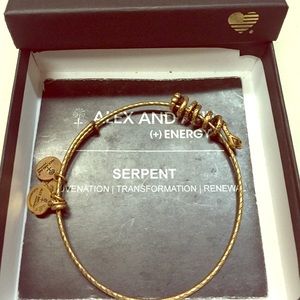 Snake Gold Bangle