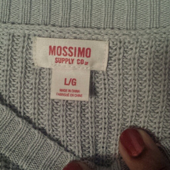 Mossimo Supply Co. Grey crop top sweater - Picture 2 of 3
