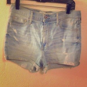high waisted hollister shorts size 9!
