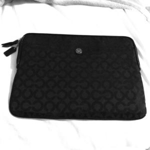 Coach Signature Black Laptop Sleeve