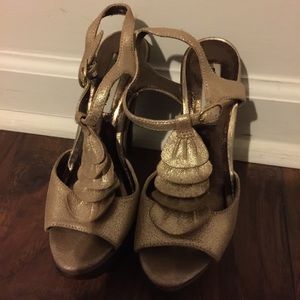 Steven Madden gold Sandals