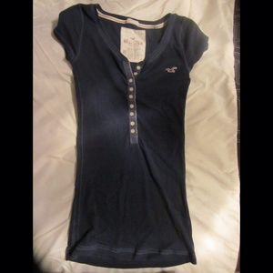 HOLLISTER Navy Stretch Tee