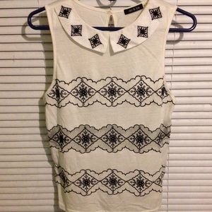 White collar shirt