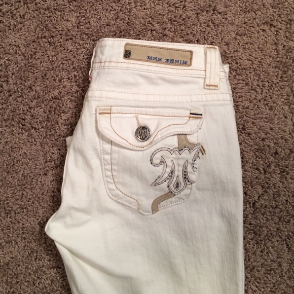 Mek Sorrento bootcut off white jeans size 28