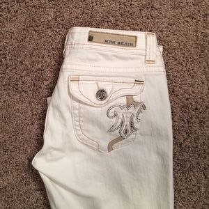 Mek Sorrento bootcut off white jeans size 28