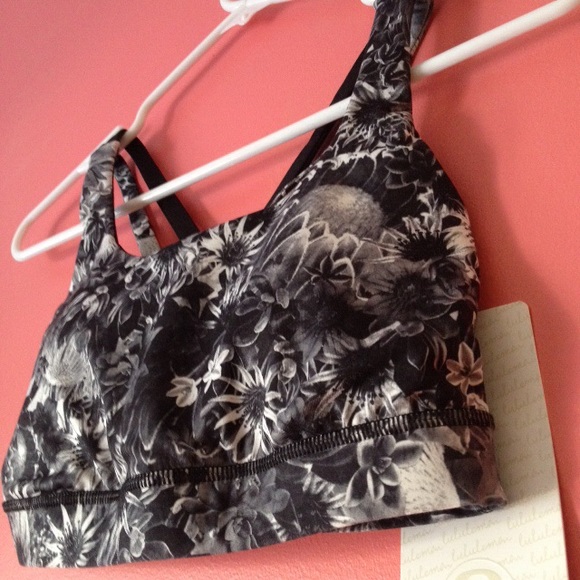 lululemon athletica Other - lululemon black/white flower energy bra