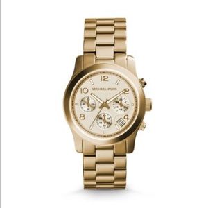 Michael Kors gold chronograph watch