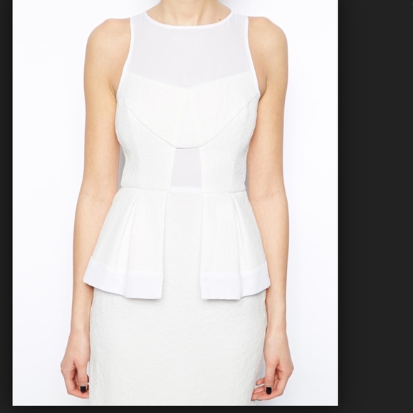 White Asos Dress Size 12 (NWT)