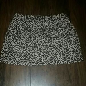 Cheetah print skirt