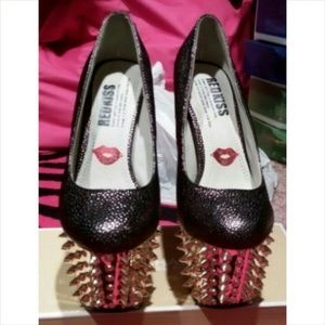 Heels with spikes
