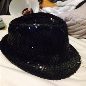 Light up fedora hat black