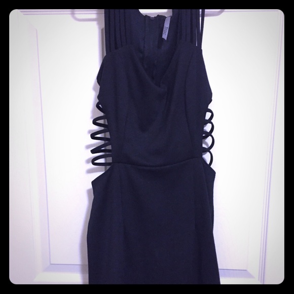 Black mini dress