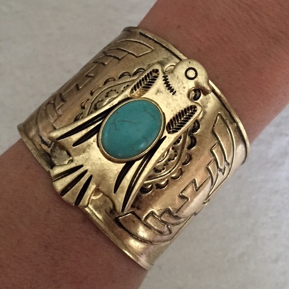 Jewelry - Golden Thunderbird Cuff Bracelet