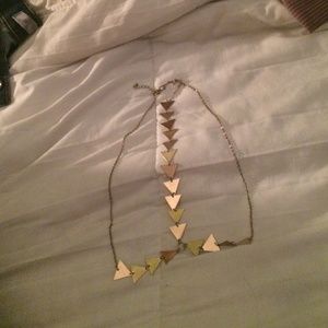 Triangle, gold headpiece