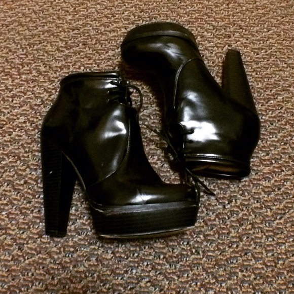 Forever 21 Chunky Heel Boots