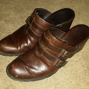 Born Leather Clogs