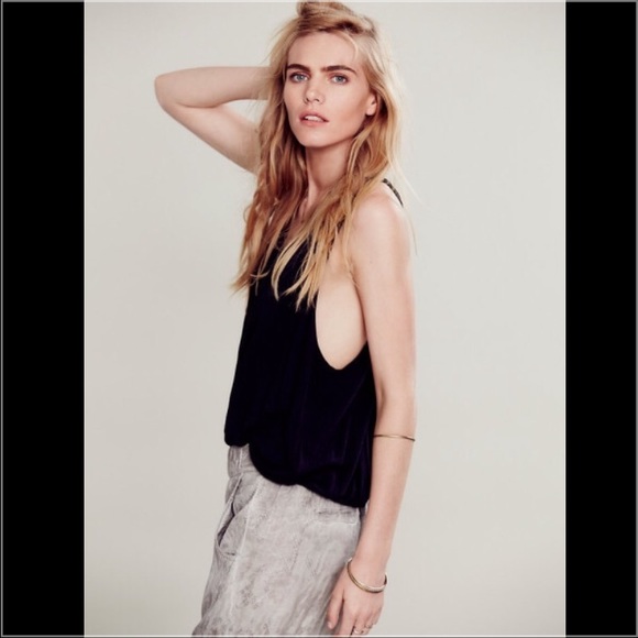 Free People Black Message To Malibu Tank - Picture 4 of 4