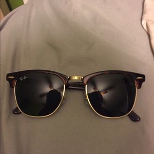 Tortoise rayban clubmasters. Authentic!