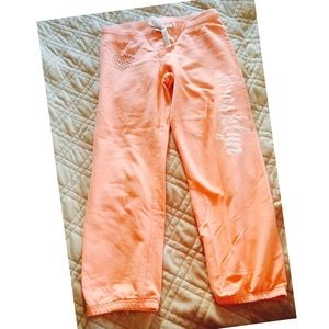 Light Summer Orange Capri Sweat pants
