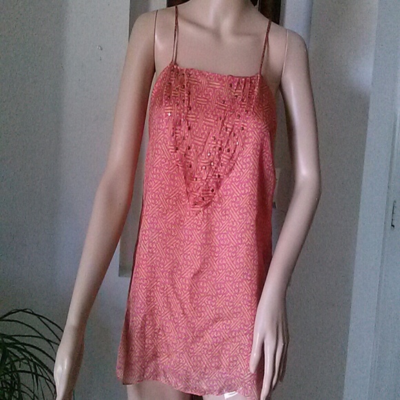 Nwt Liquid. Sequin embellished pink/gold sz 2 top