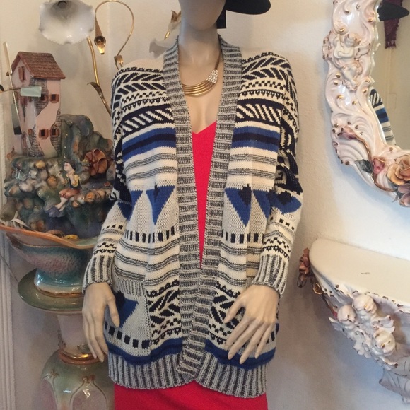 Urban Outfitters Pattern Open Cardigan - Picture 4 of 4