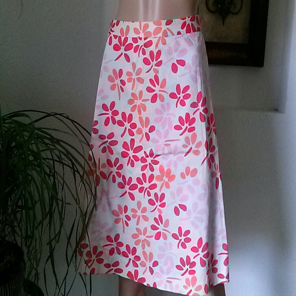 Euc helen wang floral multi skirt sz 2 pretty!