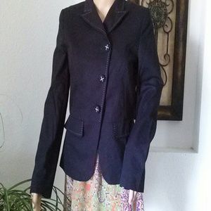 Nwt escada sports blazer/jacket black sz 34 ital