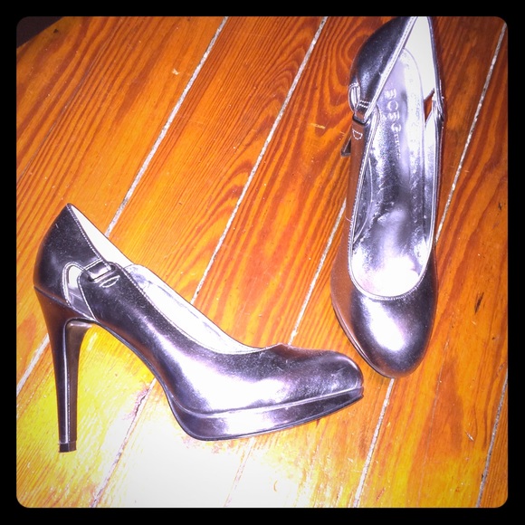 BCBGeneration Silver Pumps