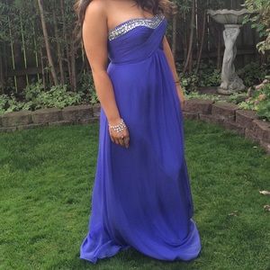 lord & Taylor strapless prom dress