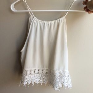 Staring at Stars Crochet Trim Tank Top