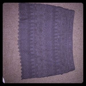 American Eagle Charcoal Lace skirt, Size 12