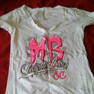 V neck short sleeve shirt