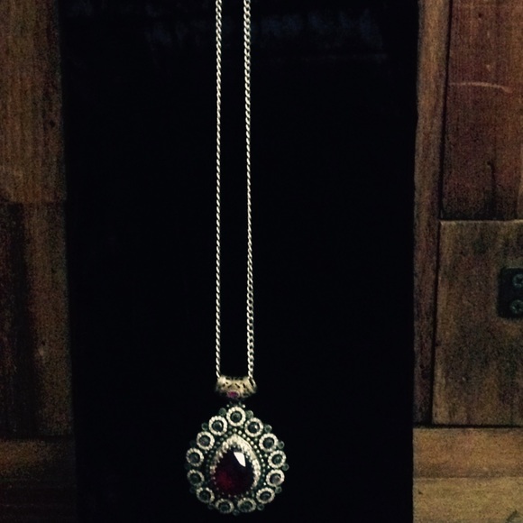 Beautiful stone necklace in sterling silver - Picture 3 of 4