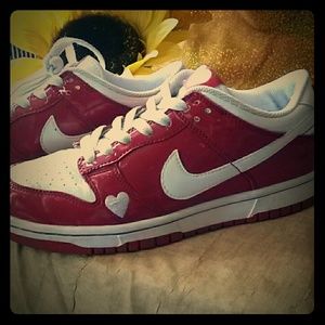 Nike Dunks w/hearts