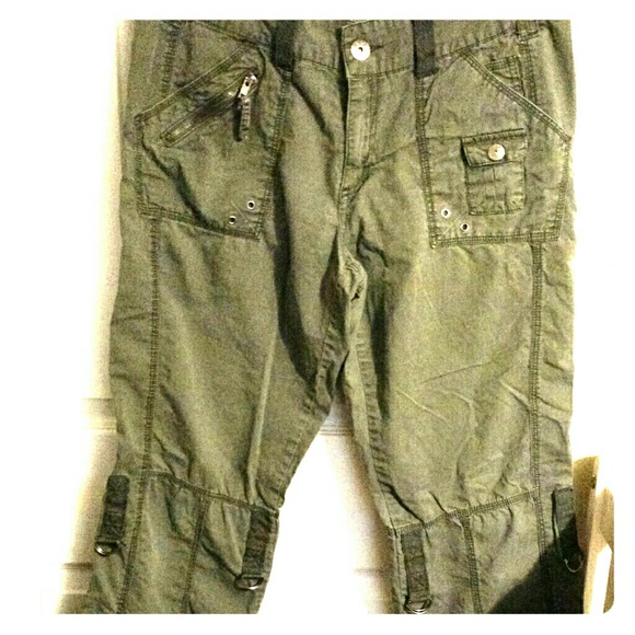 Army Green Cargo Pants/Capri