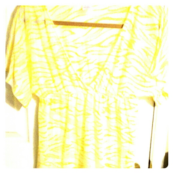 Yellow Swim Suit Cover Up