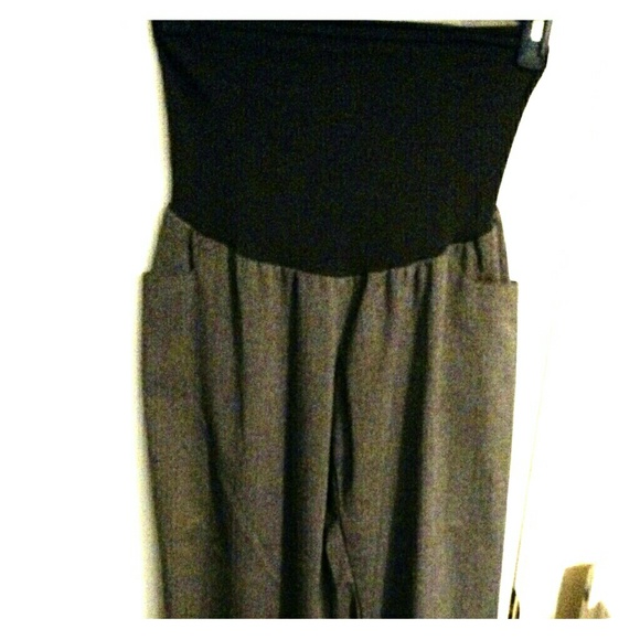 {Maternity} Brown Tweed Work Pants