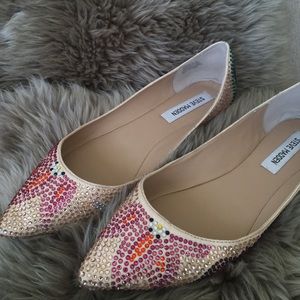 Steve Madden rhinestone flats