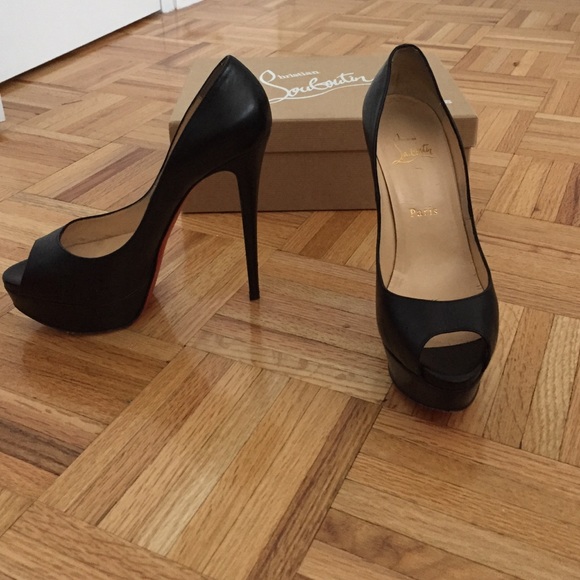 SOLD!!!!Lady peep Christian Louboutin 150mm