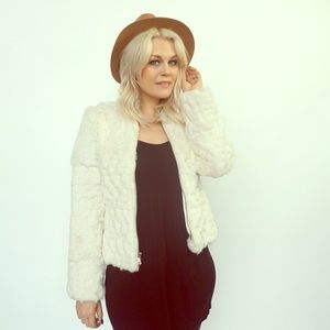 Genuine rabbit Fur coat from Guess